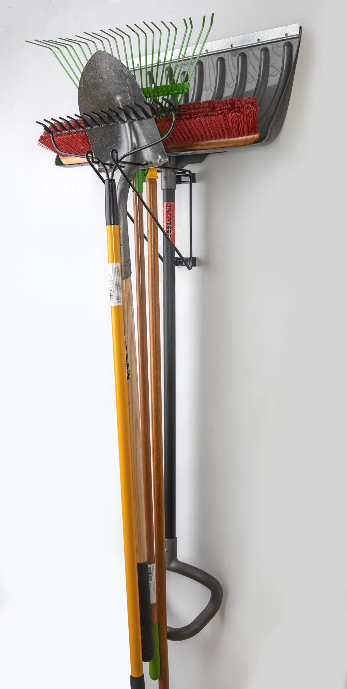 Ladder, Broom, Squeegee, Shovel and Rake Rack (SKU: 4162)