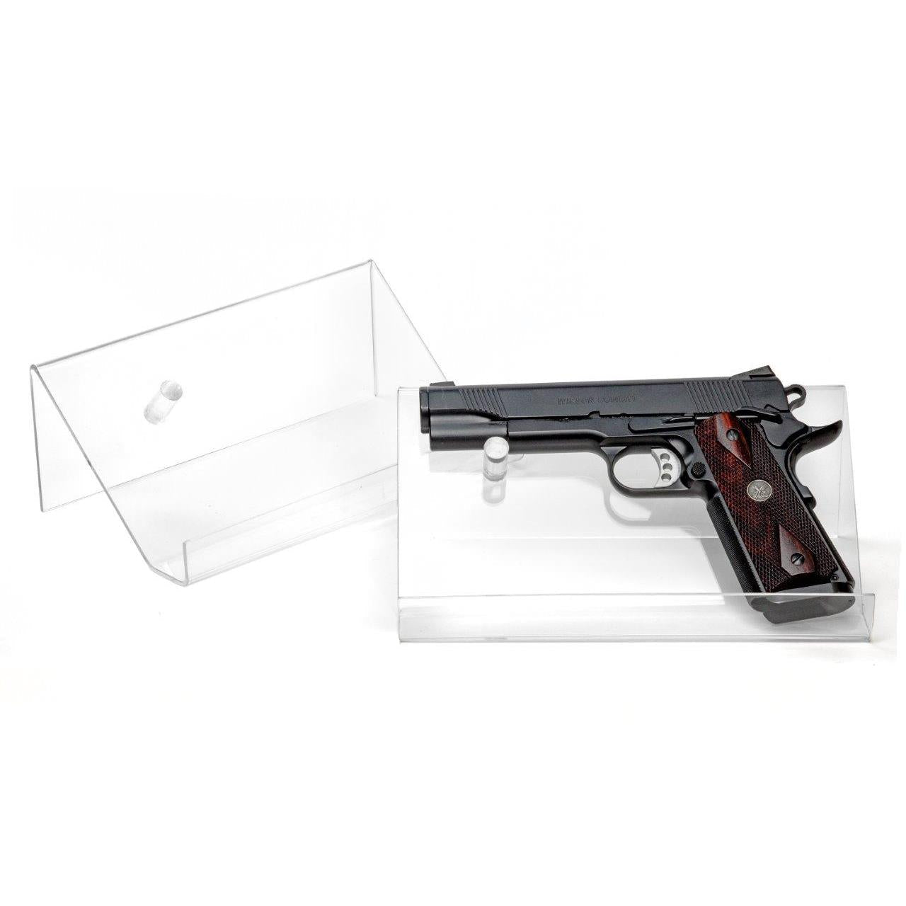 Large Full Clear Acrylic Pistol Display (SKU: 6341)