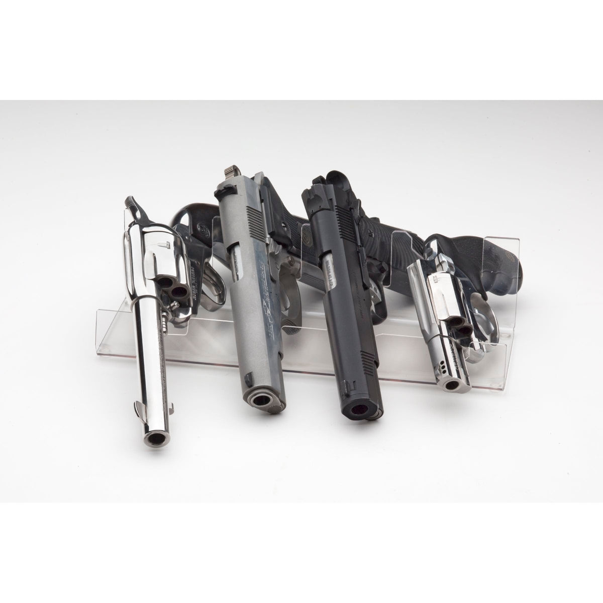 "Straight" Std. 4 Pistol "Extra" High Density Clear Display 11.5 " long (SKU: 6449)