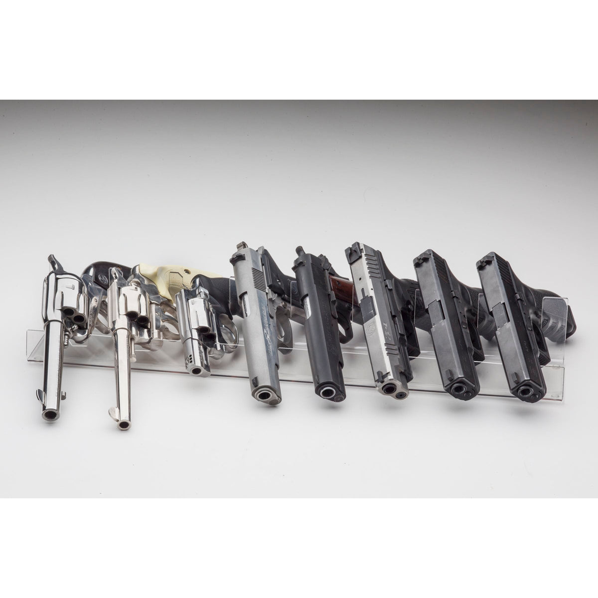 "Straight" Std. 8 Pistol "Extra" High Density Clear Display 23 " long (SKU: 6455)