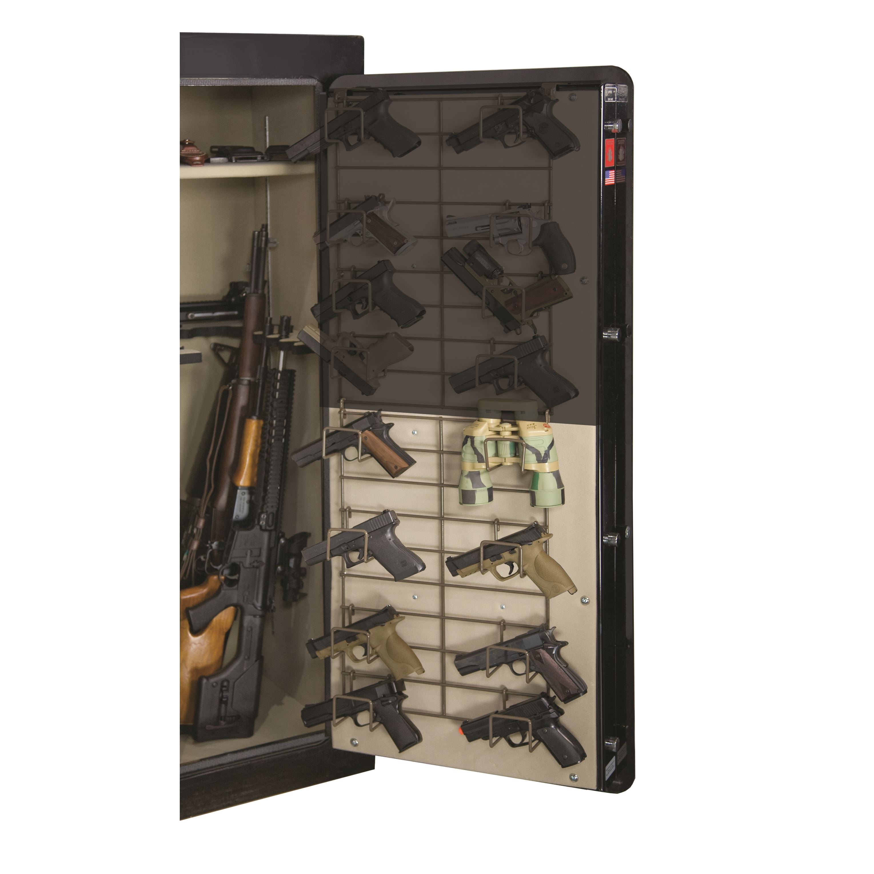 Half Door Bottom Mount 8 Pistol Rack (SKU: 6032)