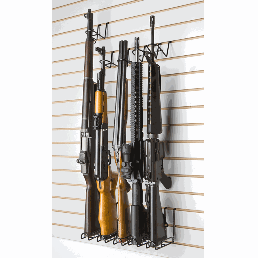 Vertical Peg/Slat Wall Rifle Display Rack 2 Piece Set (SKU: 6147)