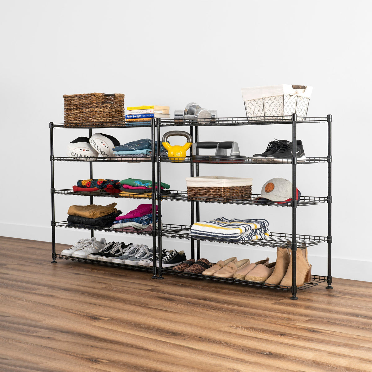 Shoe Rack (10 - Tier) - Wire Shelving