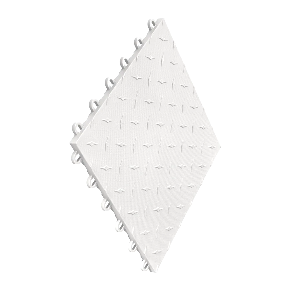 Swisstrax Diamondtrax Home 1ft x 1ft Arctic White Garage