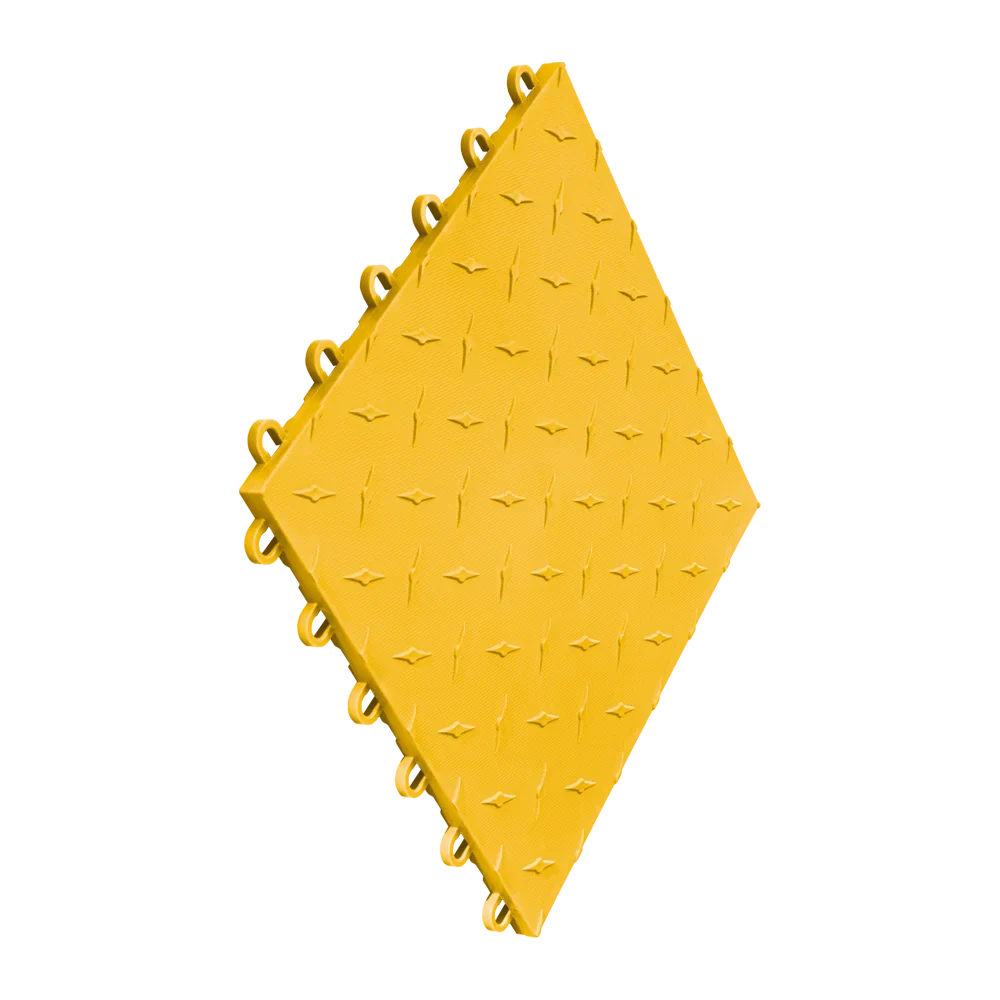 Swisstrax Diamondtrax Home 1ft x 1ft Citrus Yellow Garage