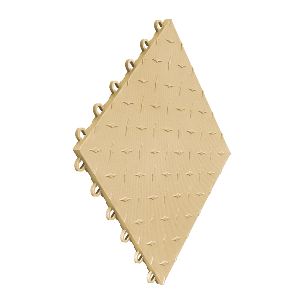 Swisstrax Diamondtrax Home 1ft x 1ft Mocha Java Garage
