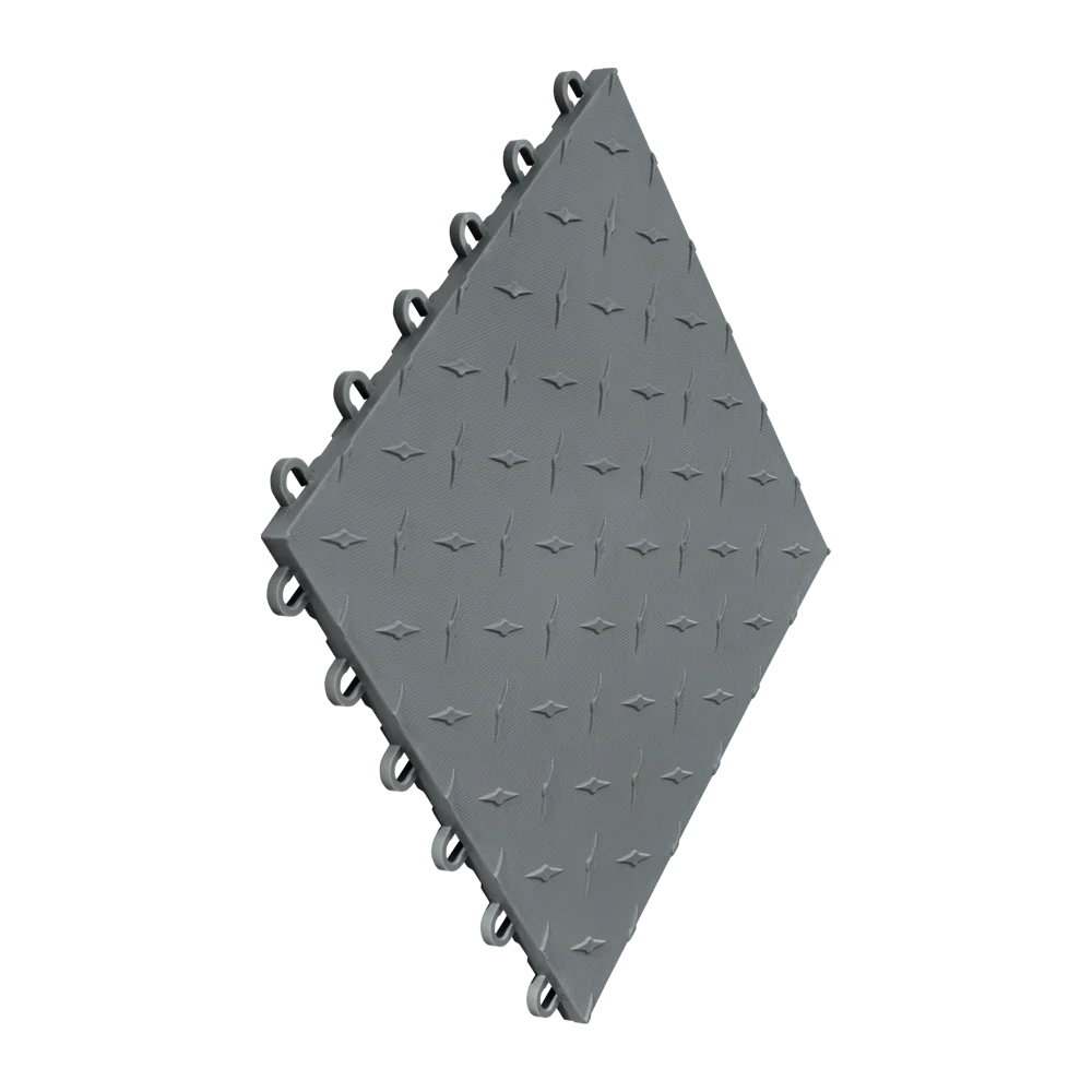 Swisstrax Diamondtrax Home 1ft x 1ft Slate Grey Garage