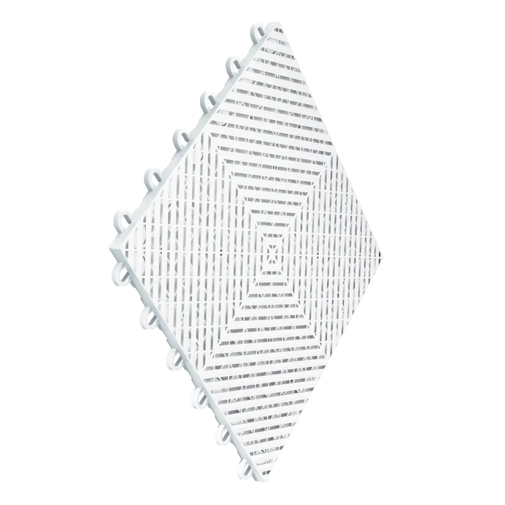 Swisstrax Ribtrax Smooth Home 1ft x 1ft Arctic White Garage