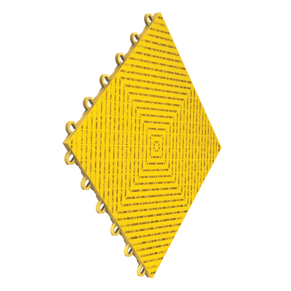 Swisstrax Ribtrax Smooth Home 1ft x 1ft Citrus Yellow