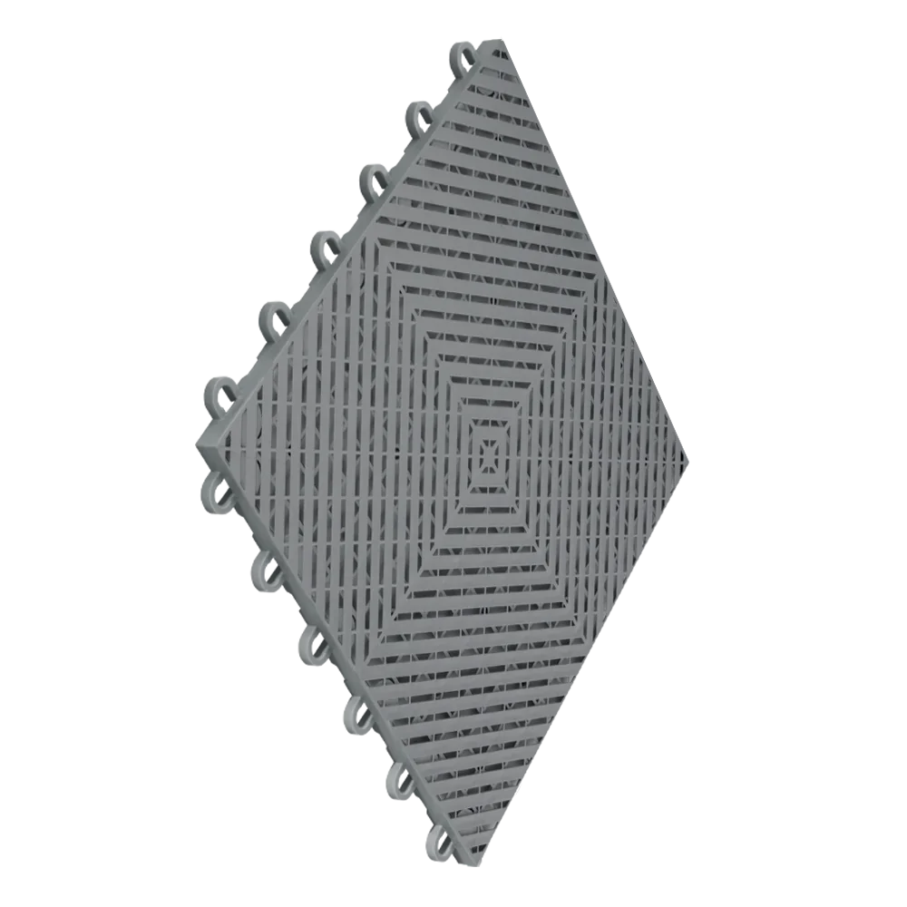 Swisstrax Ribtrax Smooth Home 1ft x 1ft Slate Grey Garage