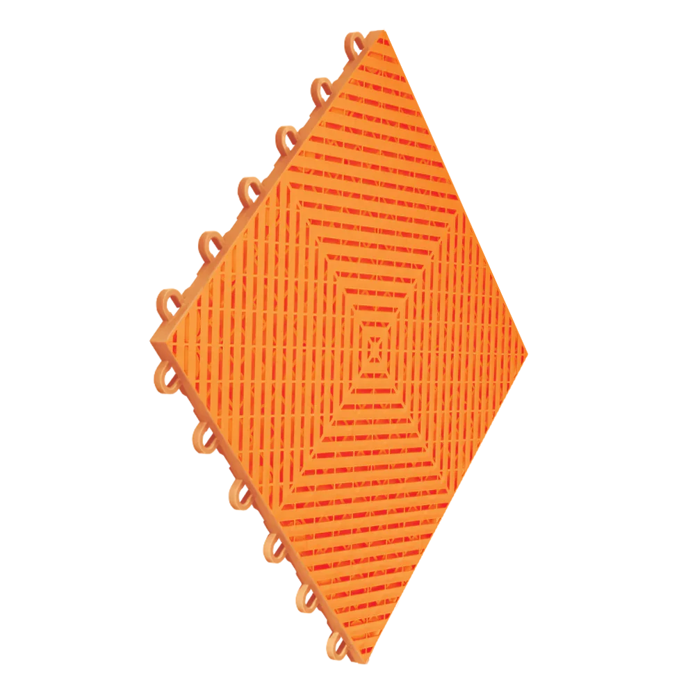 Swisstrax Ribtrax Smooth Home 1ft x 1ft Tropical Orange