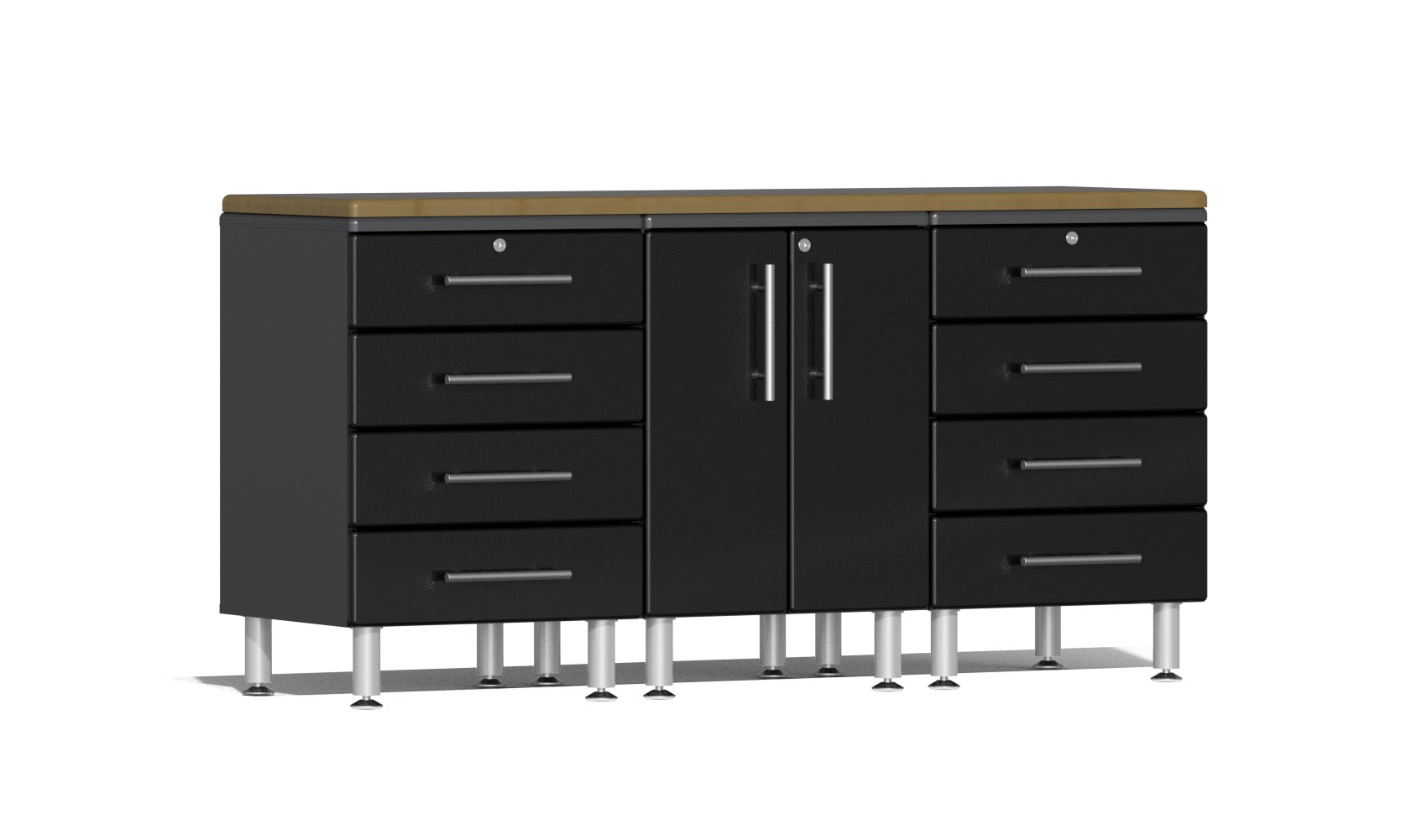 Ulti-MATE Garage 2.0 Series 4-Piece Workstation Kit - Black