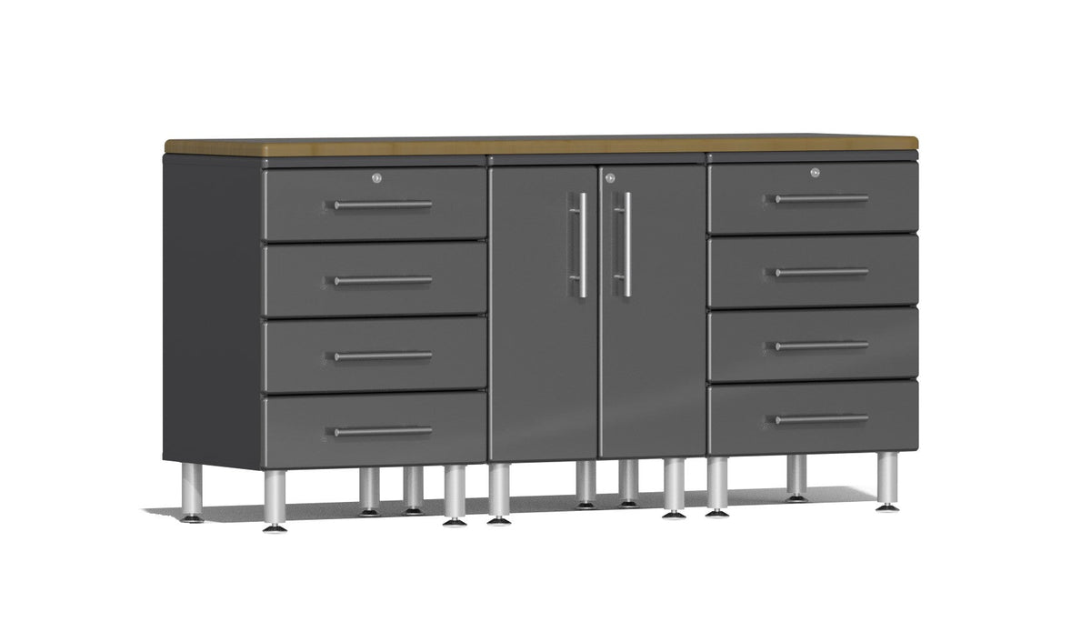 Ulti-MATE Garage 2.0 Series 4-Piece Workstation Kit - Grey