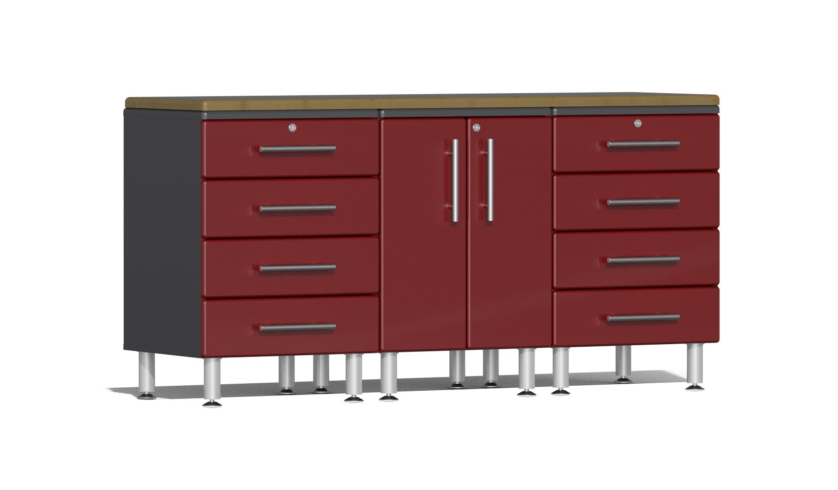 Ulti-MATE Garage 2.0 Series 4-Piece Workstation Kit - Red