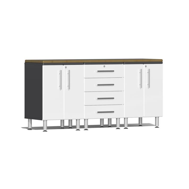 Ulti-MATE Garage 2.0 Series 4-Piece Workstation Kit - White