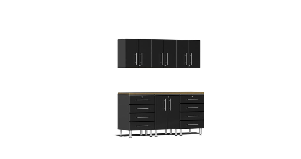 Ulti-MATE Garage 2.0 Series 7-Piece Kit with Bamboo Worktop
