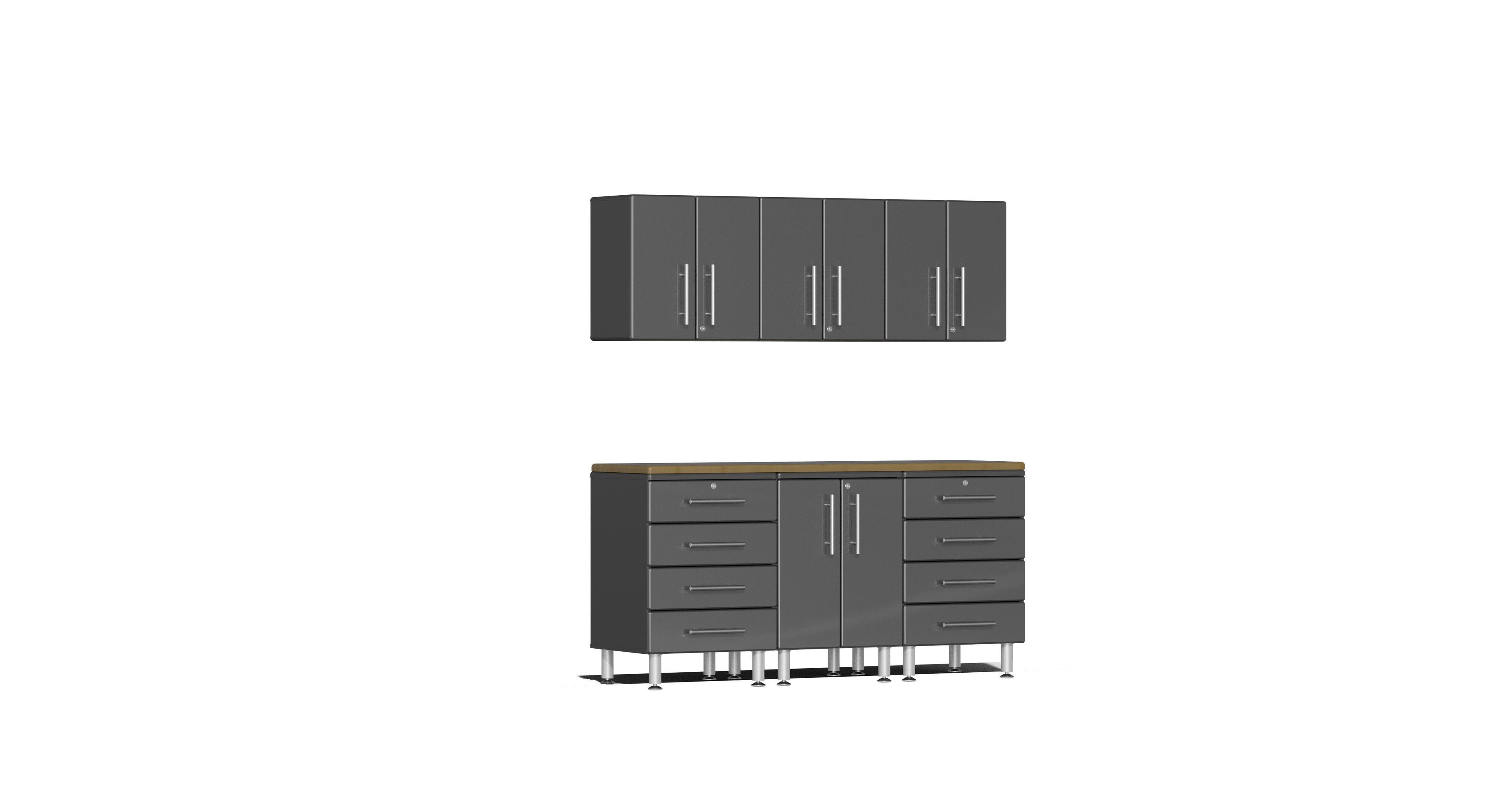 Ulti-MATE Garage 2.0 Series 7-Piece Kit with Bamboo Worktop