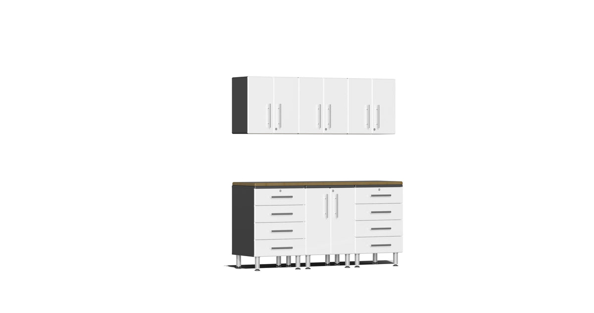 Ulti-MATE Garage 2.0 Series 7-Piece Kit with Bamboo Worktop