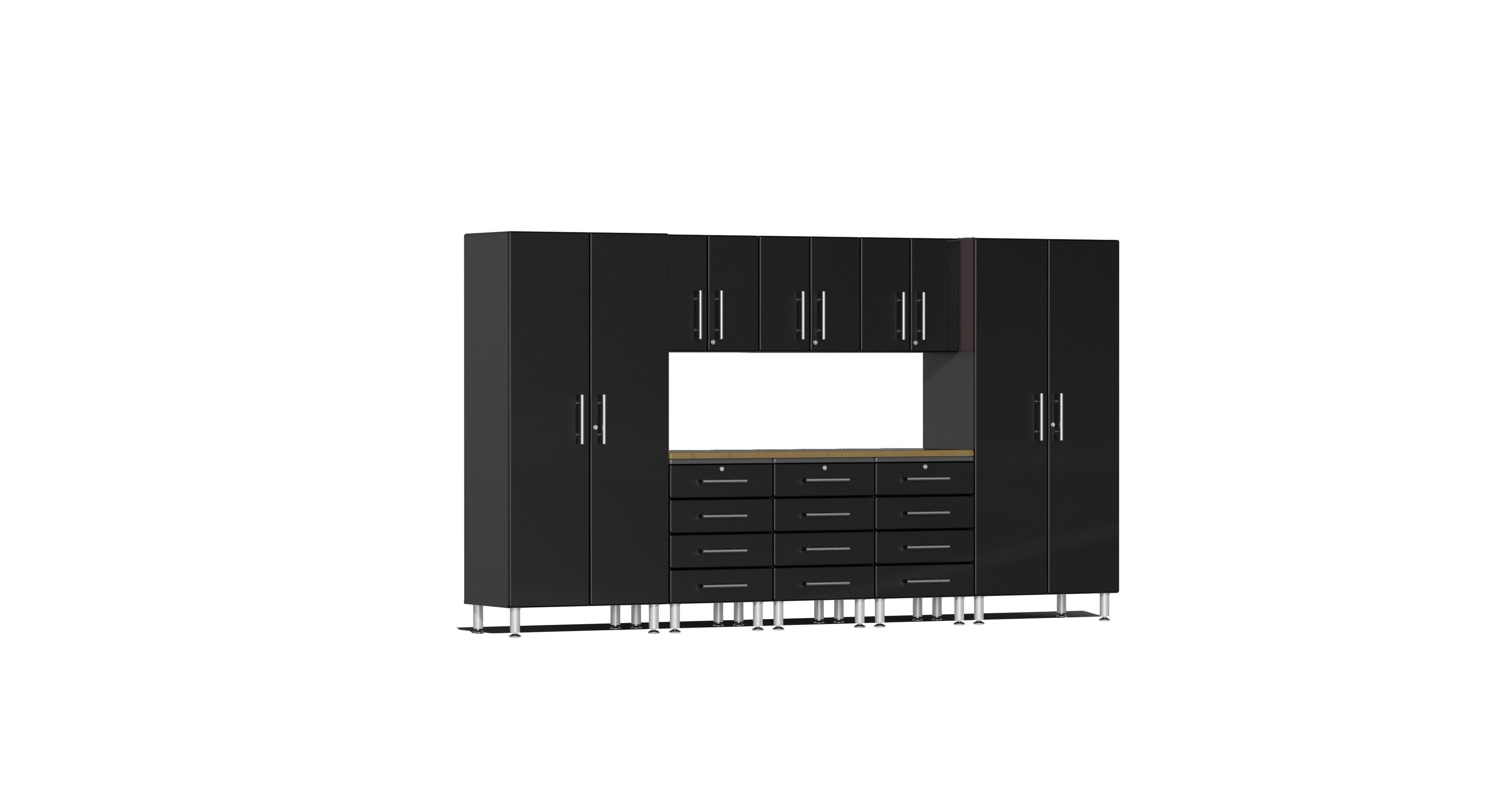 Ulti-MATE Garage 2.0 Series 9-Piece Kit with Bamboo Worktop