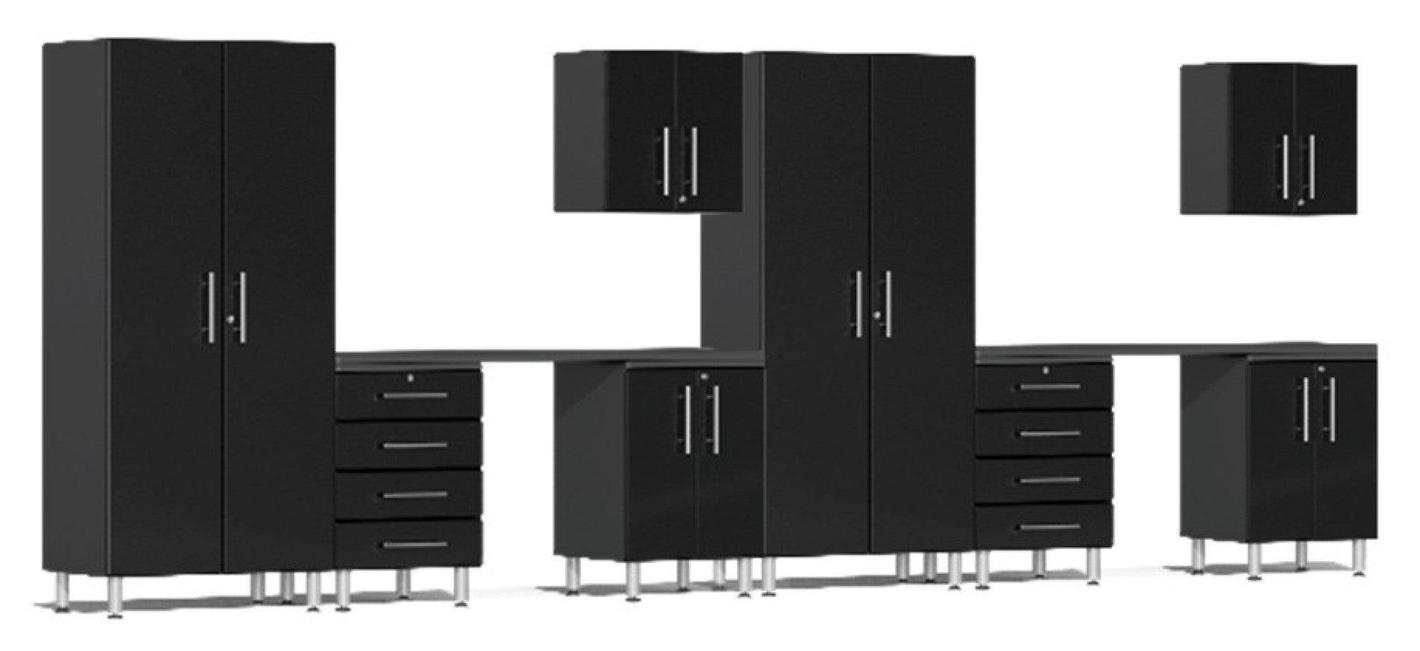 Ulti-MATE Garage 2.0 Series Black 10-Piece Set with Dual