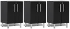 Ulti-MATE Garage 2.0 Series Black 3-Piece Door Base Cabinet