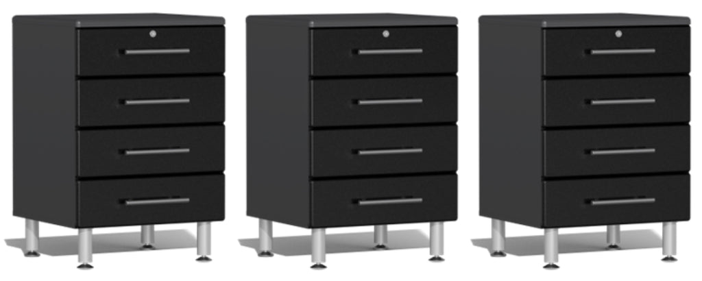 Ulti-MATE Garage 2.0 Series Black 3-Piece Drawer Base