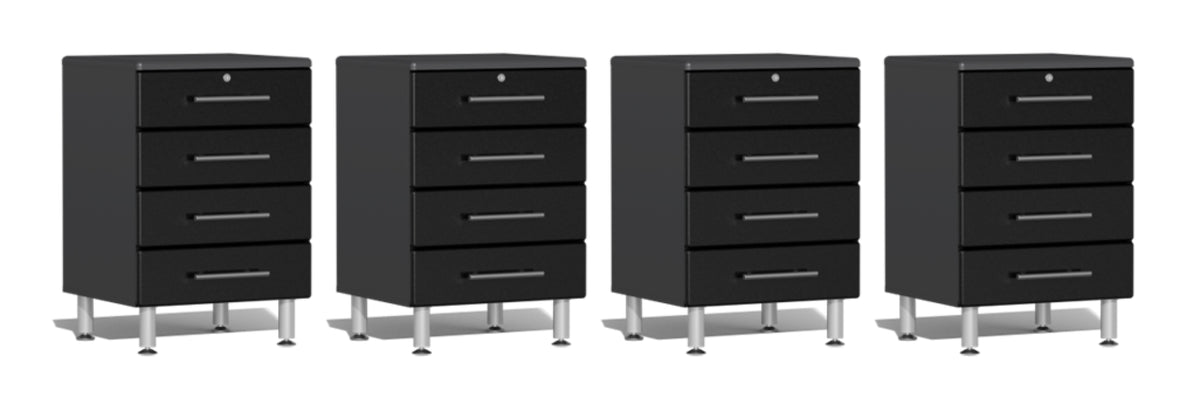 Ulti-MATE Garage 2.0 Series Black 4-Piece 4-Drawer Base