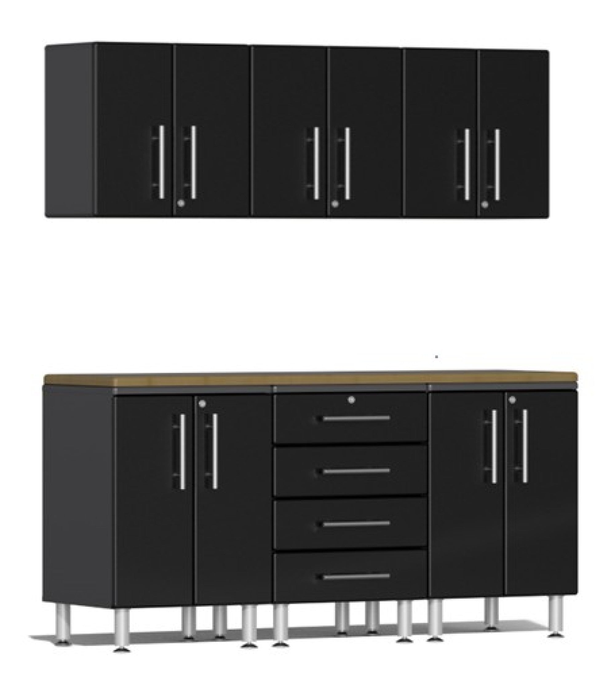 Ulti-MATE Garage 2.0 Series Black 7-Piece Workstation Set