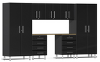 Ulti-MATE Garage 2.0 Series Black 8-Piece Kit with Bamboo