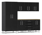 Ulti-MATE Garage 2.0 Series Black 8-Piece Kit with Bamboo