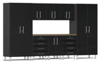 Ulti-MATE Garage 2.0 Series Black 9-Piece Kit with Worktop
