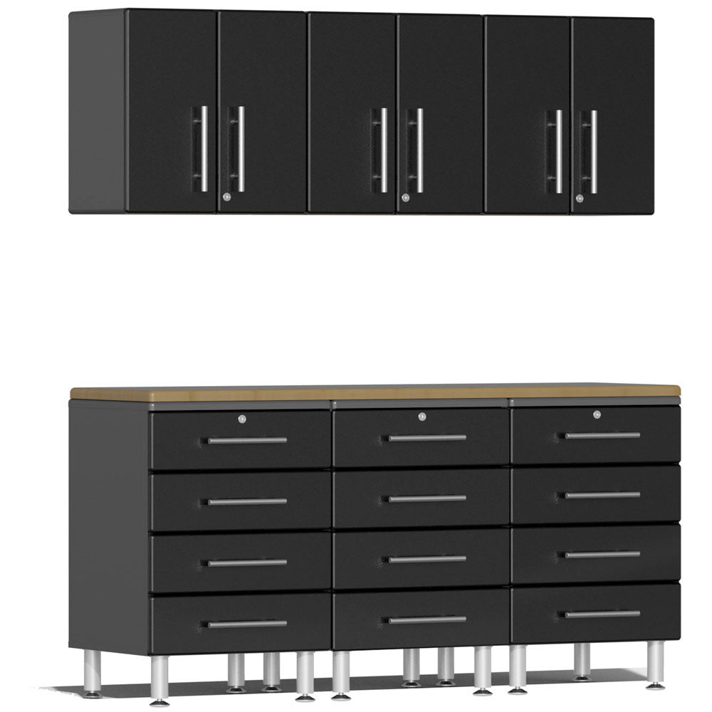 Ulti-MATE Garage 2.0 Series Black Metallic 7-Piece Kit