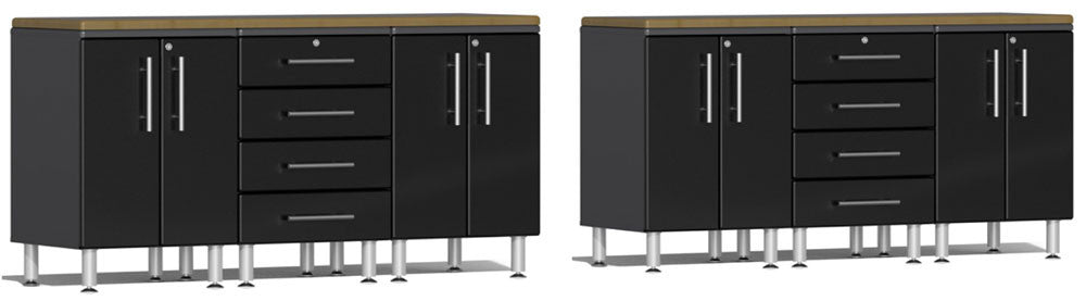 Ulti-MATE Garage 2.0 Series Black Metallic 8-Piece Dual