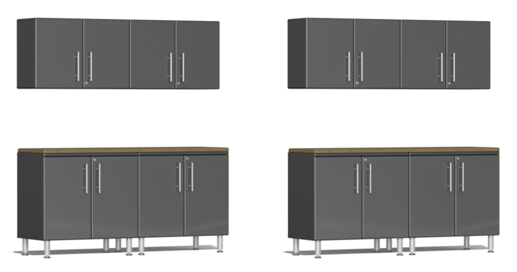 Ulti-MATE Garage 2.0 Series Grey 10-Piece Dual Workstation