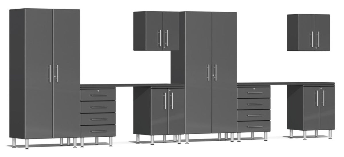 Ulti-MATE Garage 2.0 Series Grey 10-Piece Set with Dual
