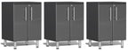 Ulti-MATE Garage 2.0 Series Grey 3-Piece Door Base Cabinet