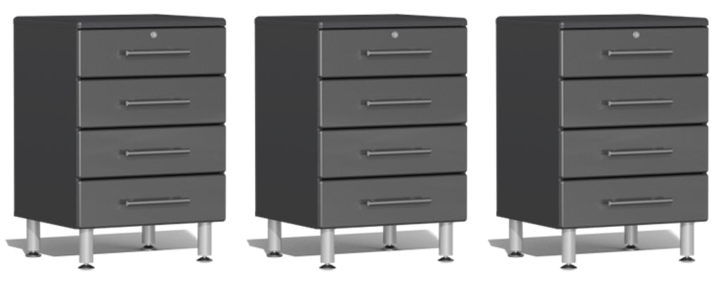 Ulti-MATE Garage 2.0 Series Grey 3-Piece Drawer Base