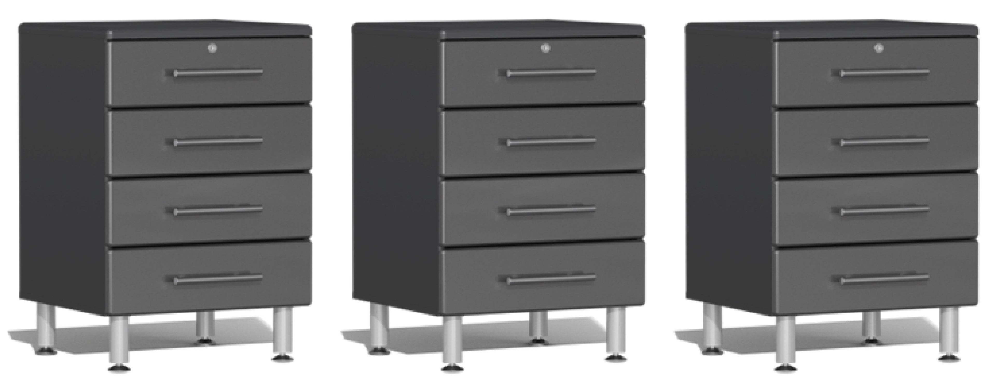 Ulti-MATE Garage 2.0 Series Grey 3-Piece Drawer Base