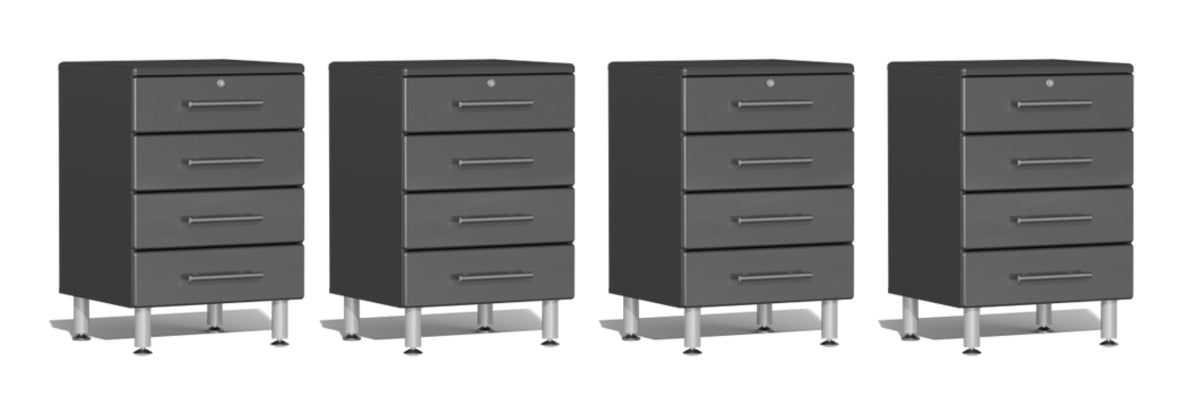 Ulti-MATE Garage 2.0 Series Grey 4-Piece 4-Drawer Base