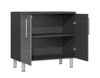 Ulti-MATE Garage 2.0 Series Grey 4-Piece Jumbo 2-Door Base