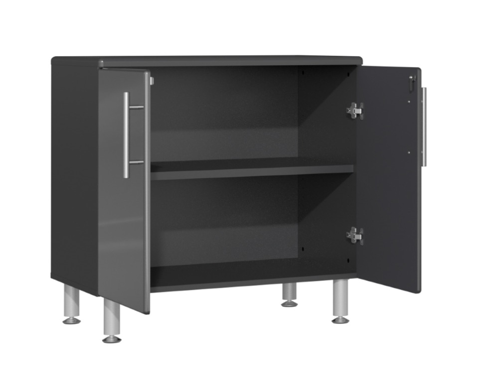 Ulti-MATE Garage 2.0 Series Grey 4-Piece Jumbo 2-Door Base