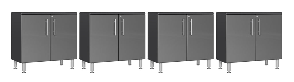 Ulti-MATE Garage 2.0 Series Grey 4-Piece Jumbo 2-Door Base