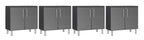 Ulti-MATE Garage 2.0 Series Grey 4-Piece Jumbo 2-Door Base