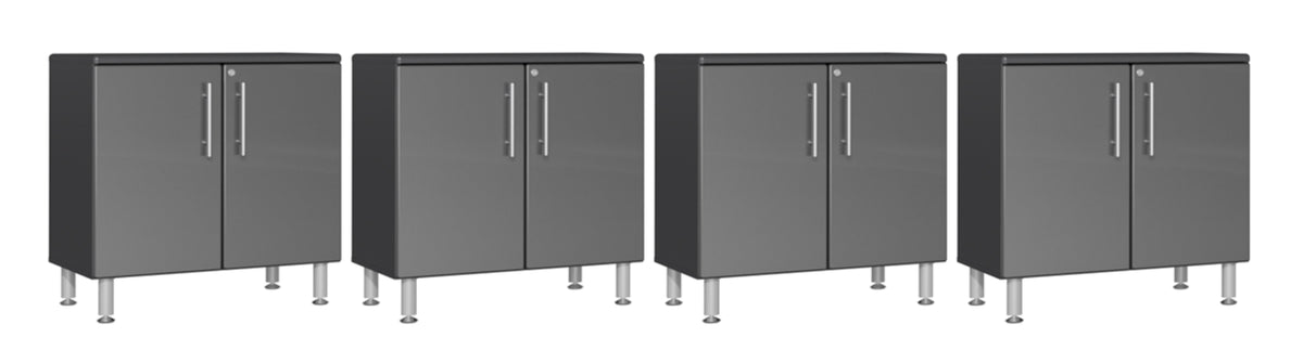 Ulti-MATE Garage 2.0 Series Grey 4-Piece Jumbo 2-Door Base