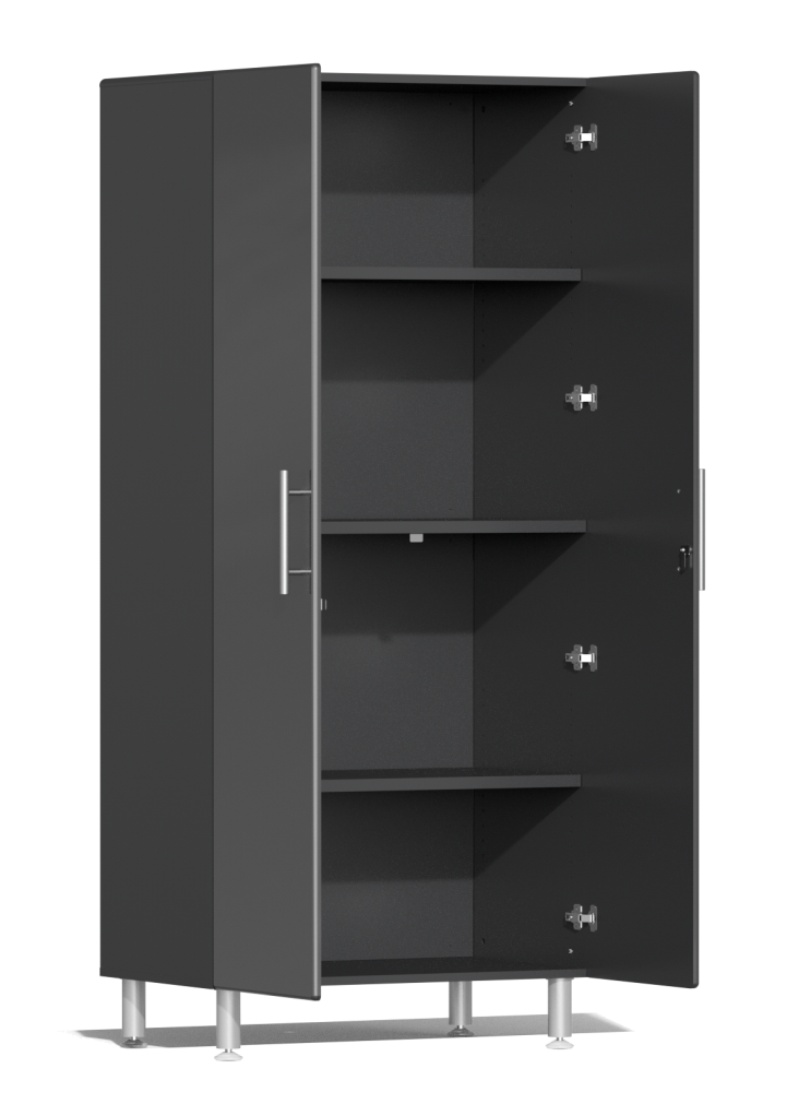 Ulti-MATE Garage 2.0 Series Grey 8-Piece Kit with Bamboo
