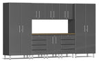 Ulti-MATE Garage 2.0 Series Grey 9-Piece Kit with Worktop