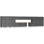 ULTI-MATE Garage 2.0 Series Grey Metallic 19-Piece Set