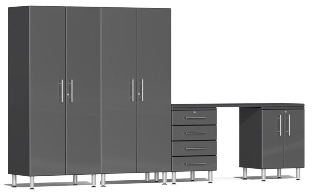 Ulti-MATE Garage 2.0 Series Grey Metallic 5 Piece Kit