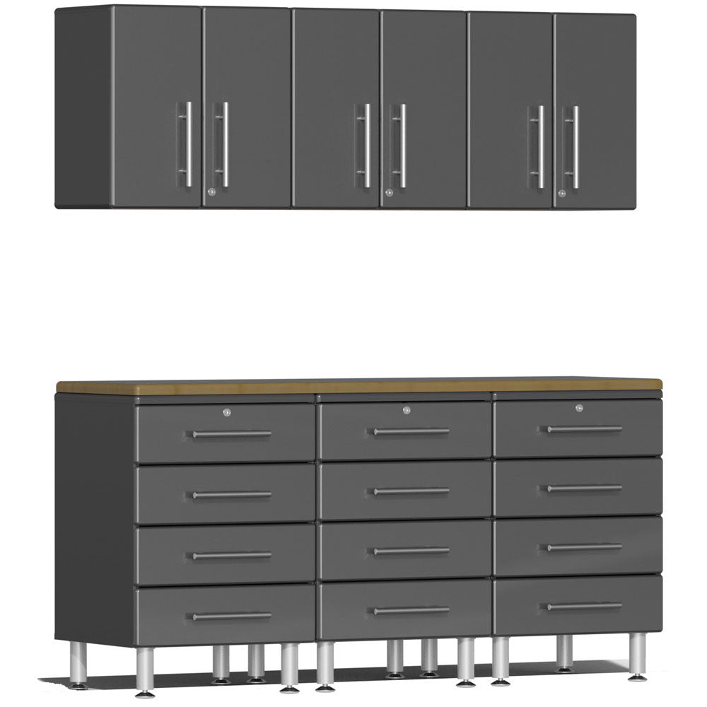 Ulti-MATE Garage 2.0 Series Grey Metallic 7-Piece Kit