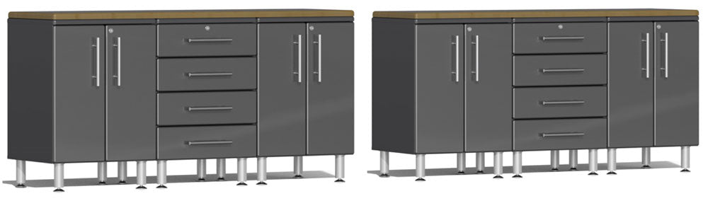 Ulti-MATE Garage 2.0 Series Grey Metallic 8-Piece Dual